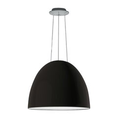 Artemide NUR LED Dimmable Pendant Light in Glossy Grey w/ Extension by Ernesto G