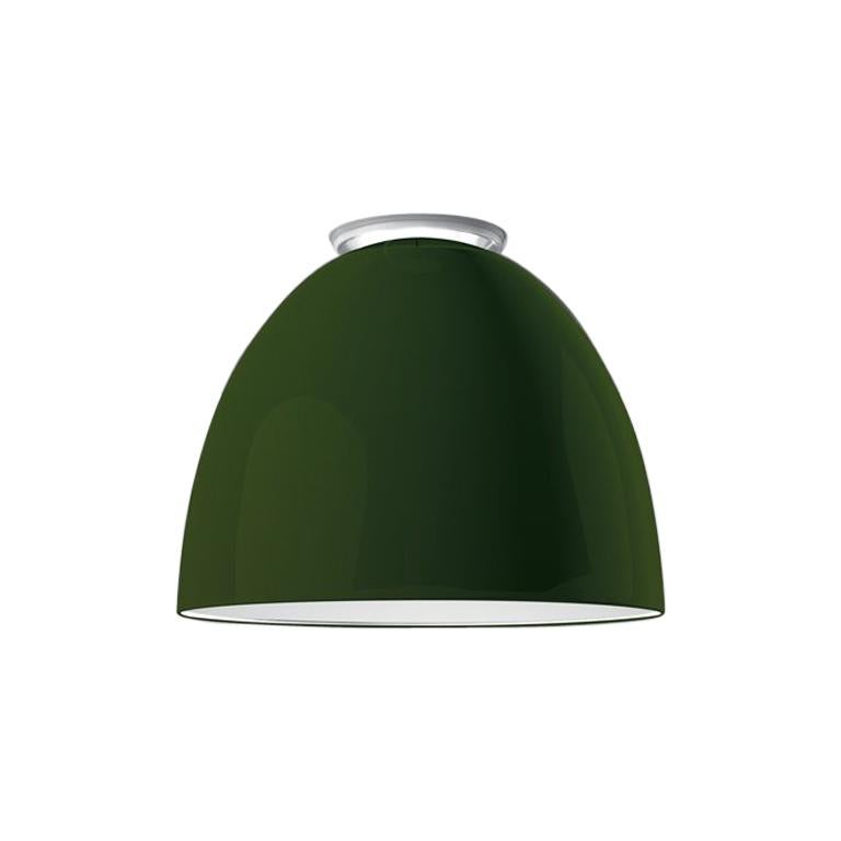 Artemide Nur Mini 100W E26/A19 Ceiling Light in Glossy Green For Sale