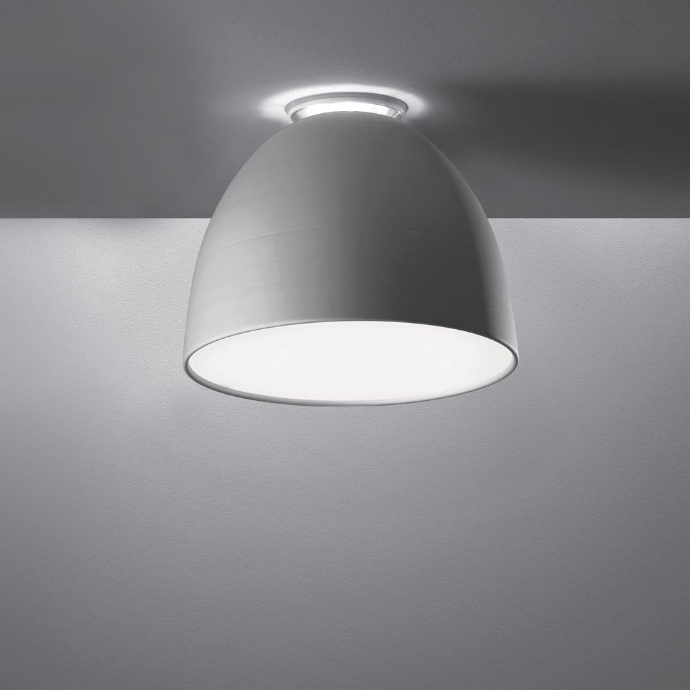 Modern Artemide Nur Mini LED Dimmable Ceiling Light in Aluminum by Ernesto Gismondi For Sale