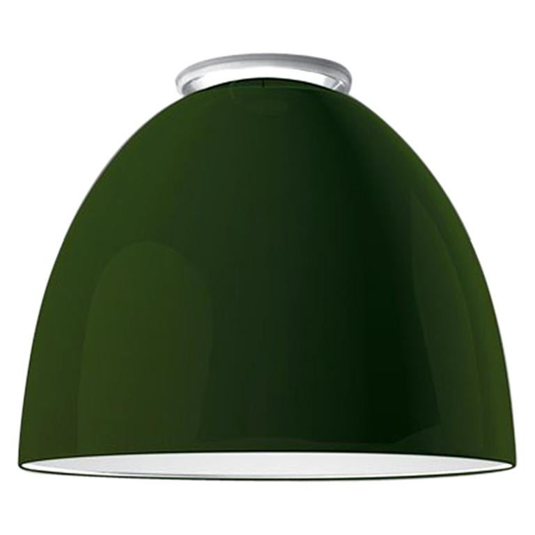Artemide Nur Mini LED Dimmable Ceiling Light in Glossy Green by Ernesto Gismondi