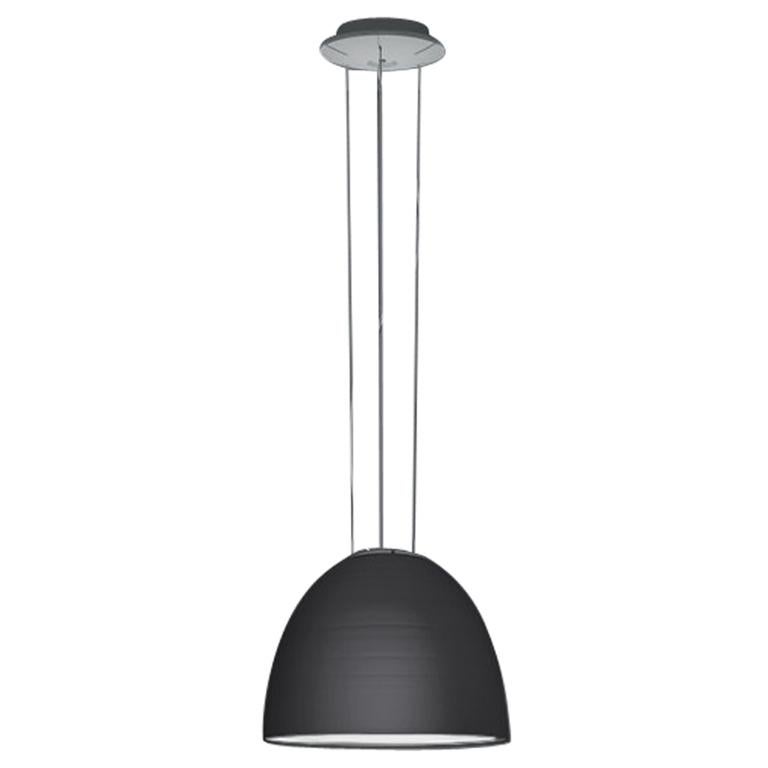 Artemide Nur Mini LED Dimmable Pendant Light in Anthracite Grey by Ernesto Gismo For Sale
