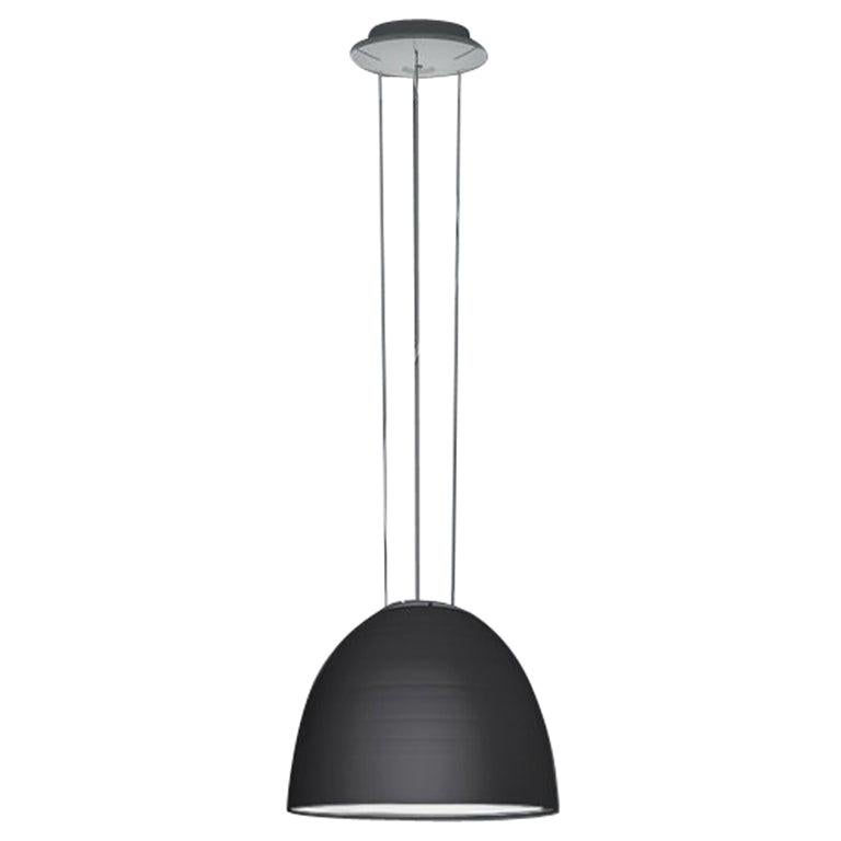 Artemide Nur Mini LED Dimmbare Pendelleuchte in Anthrazitgrau mit Verlängerung