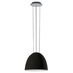 Artemide Nur Mini lampe à suspension LED à gradation en gris brillant d'Ernesto Gismondi