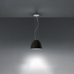 Artemide NUR Mini LED Dimmbare Pendelleuchte in glänzendem Grau mit Ausziehbeleuchtung von Erne