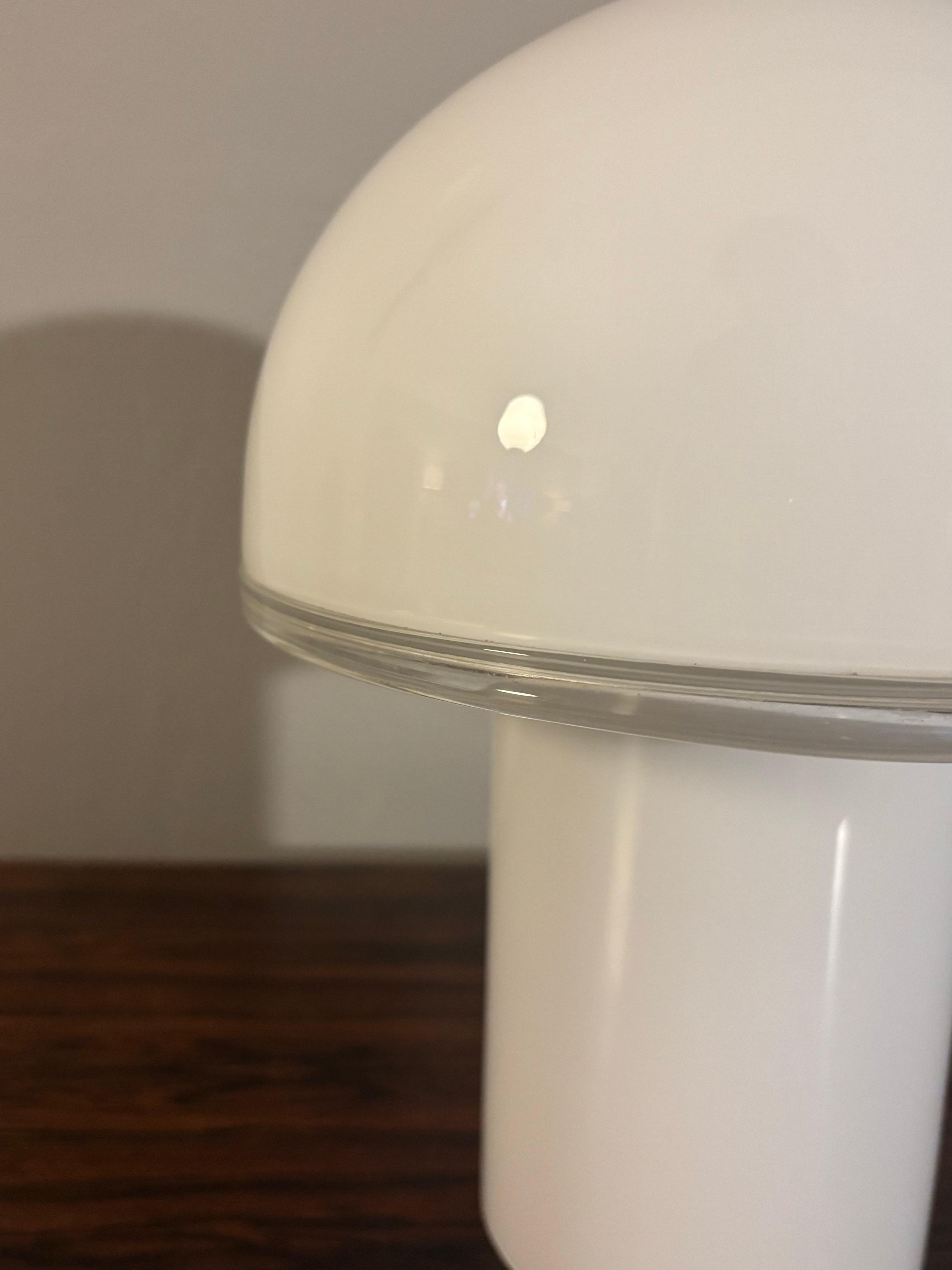 Italian Artemide Onfale Mushroom Table Lamp, Made in Italy For Sale