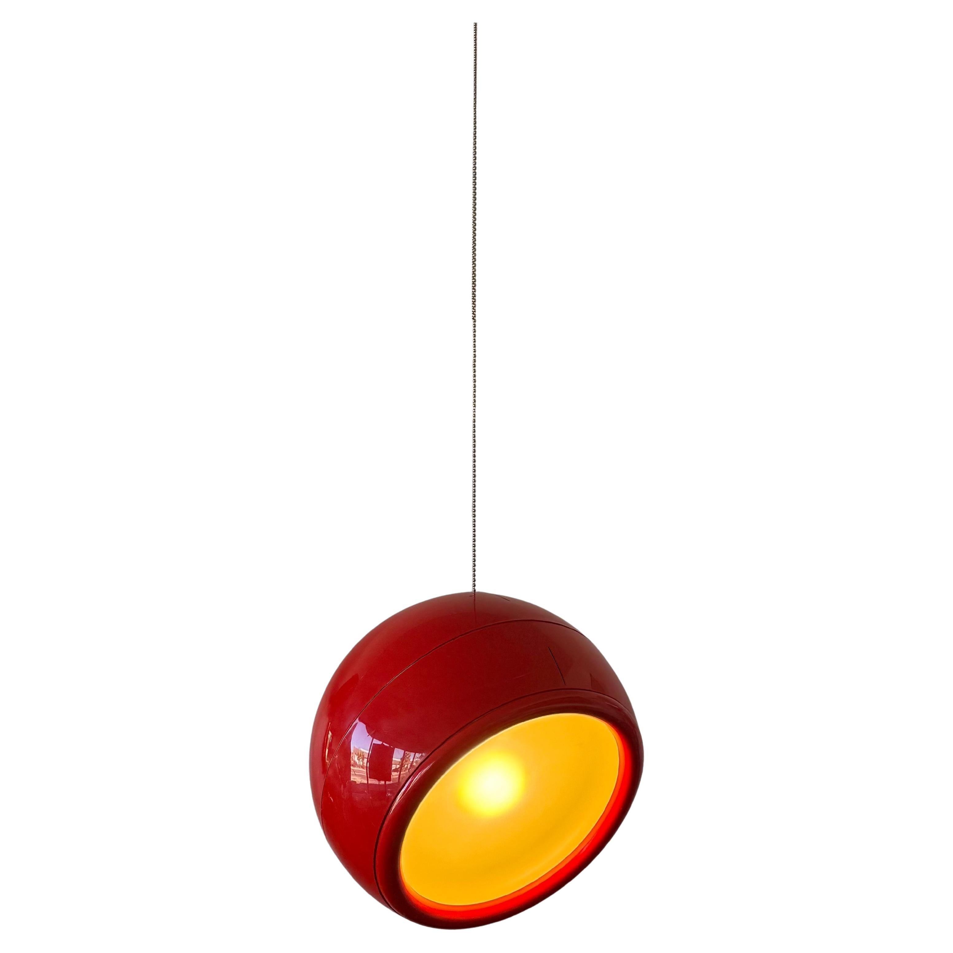 Lampada a sospensione rossa 'Pallade' di Artemide da Studio Tetrarch in vendita