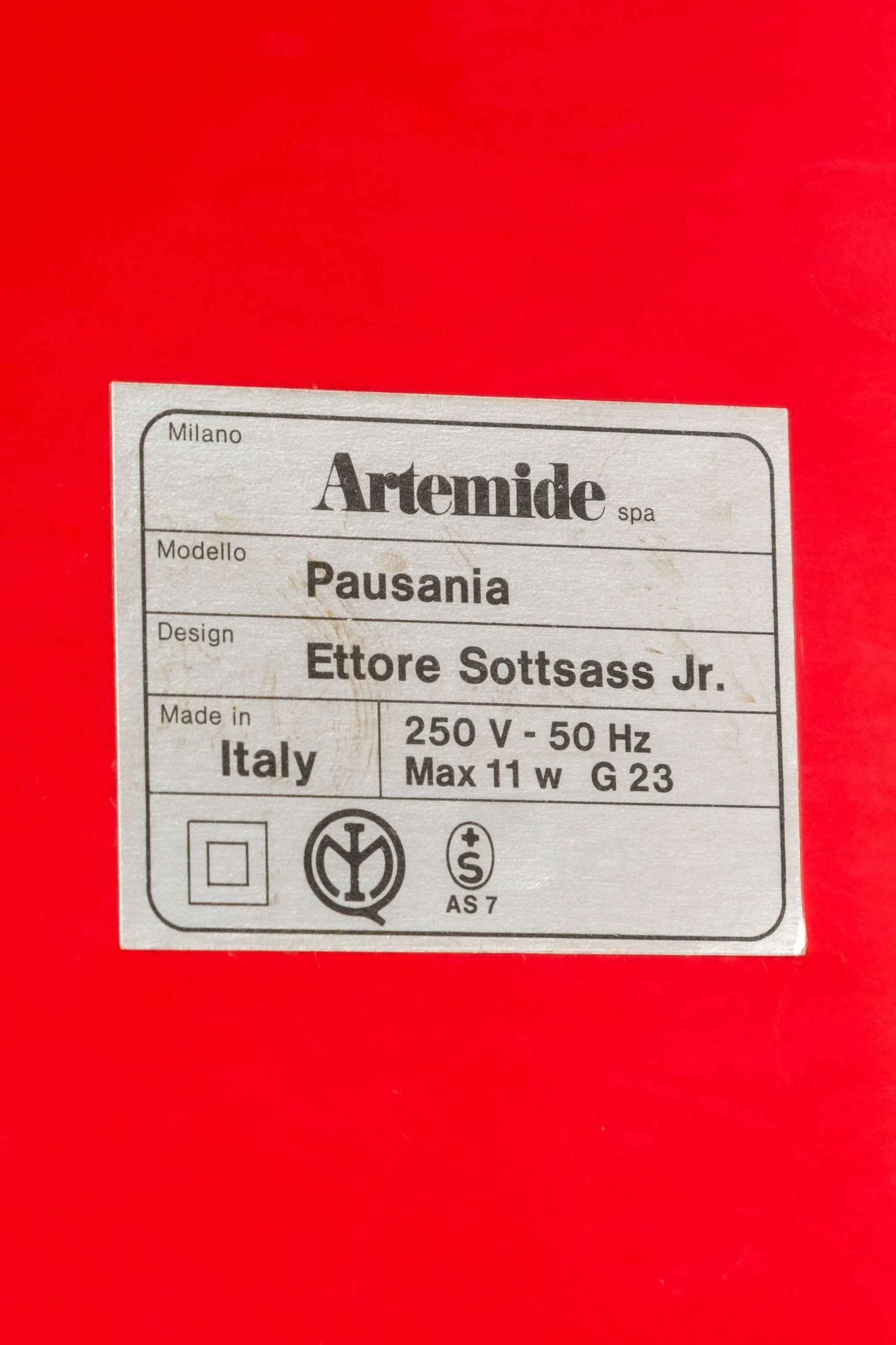 Artemide Pausania Bankers Lampe von Ettore Sottsass im Angebot 3