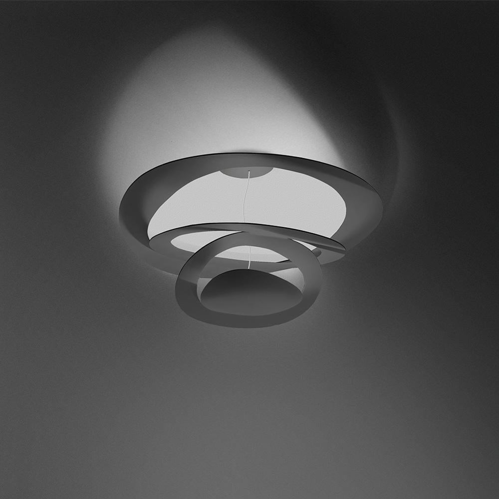 Italian Artemide Pirce Dimmable Led Ceiling Light in White by Giuseppe Maurizio Scutellà For Sale