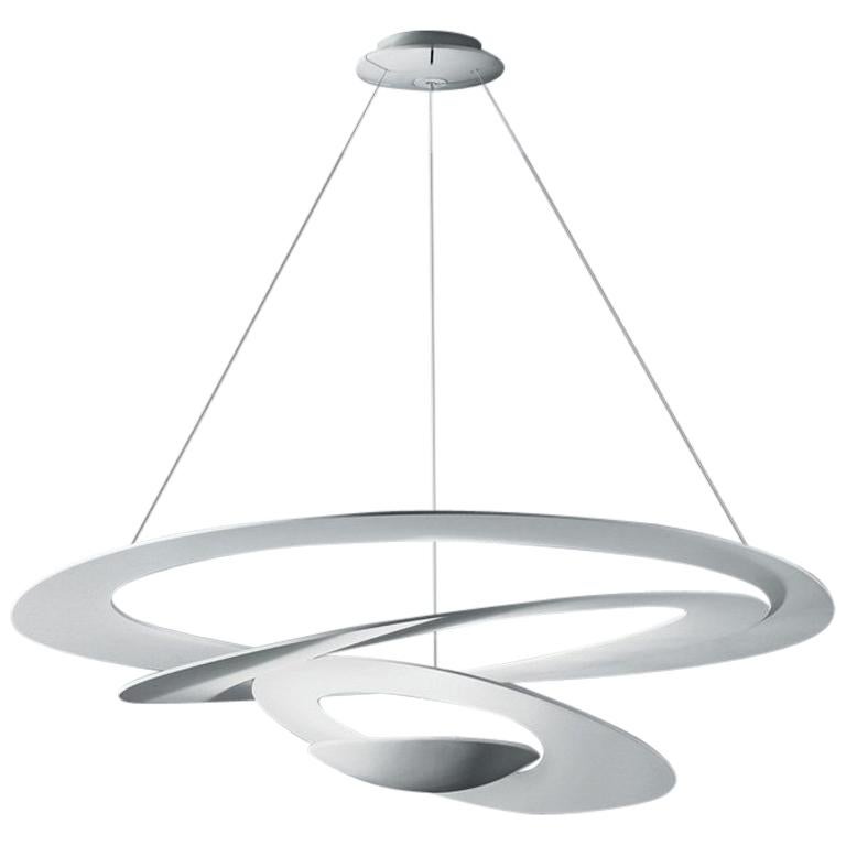 Artemide Pirce Dimmable Led Pendant Light in White by Giuseppe Maurizio Scutellà For Sale