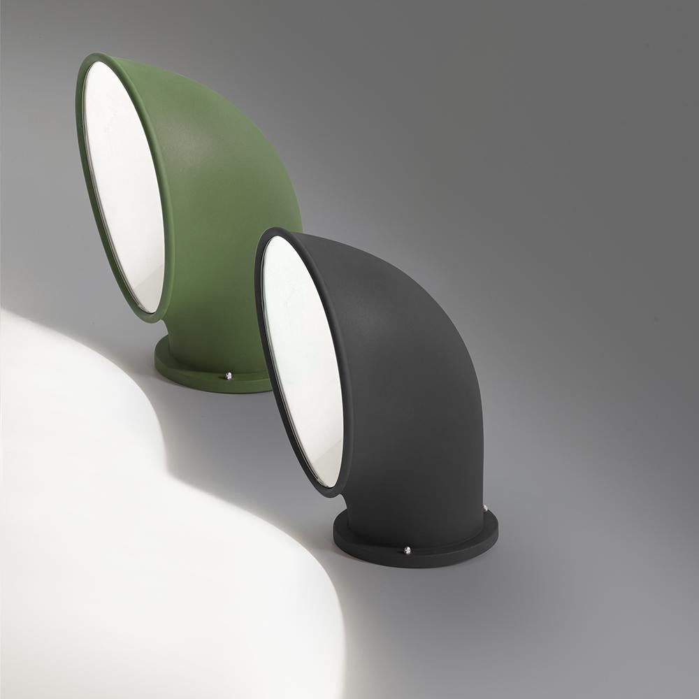 Modern Artemide Piroscafo LED Floor Light in Green by Ernesto Gismondi For Sale