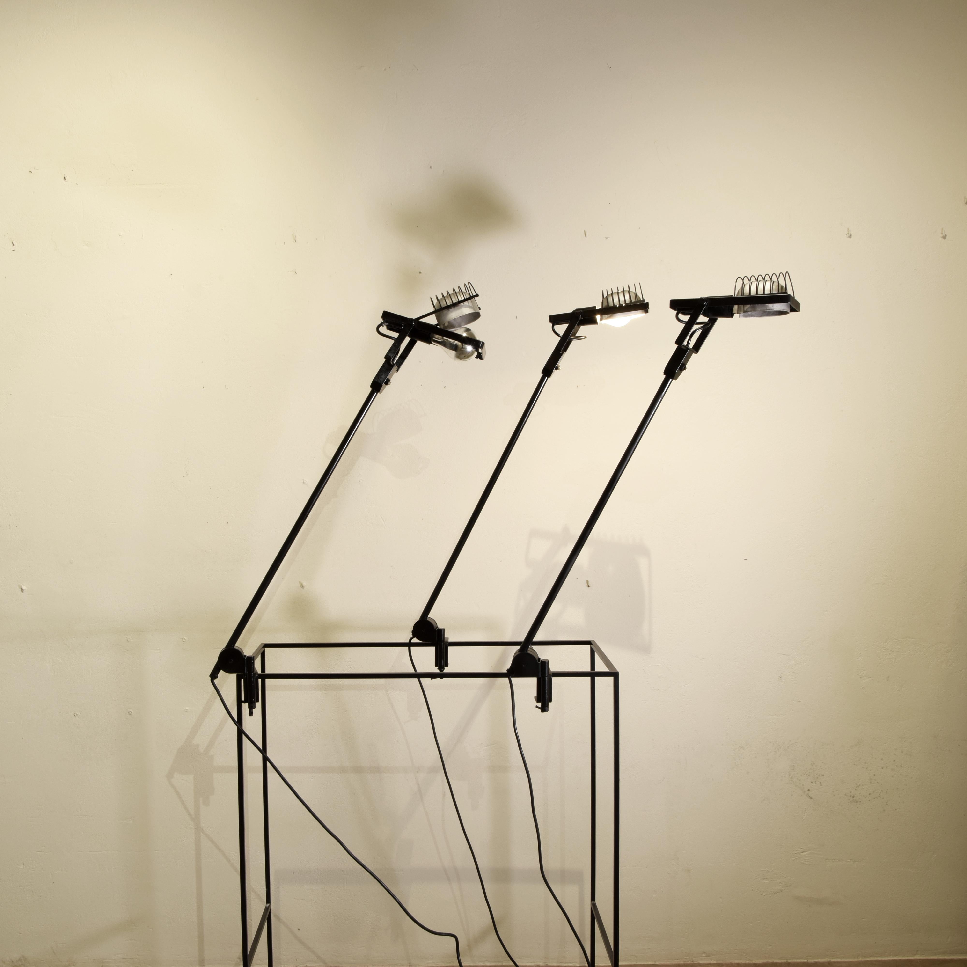 Late 20th Century Artemide set of tree desk lamp Sintesi 1970s For Sale