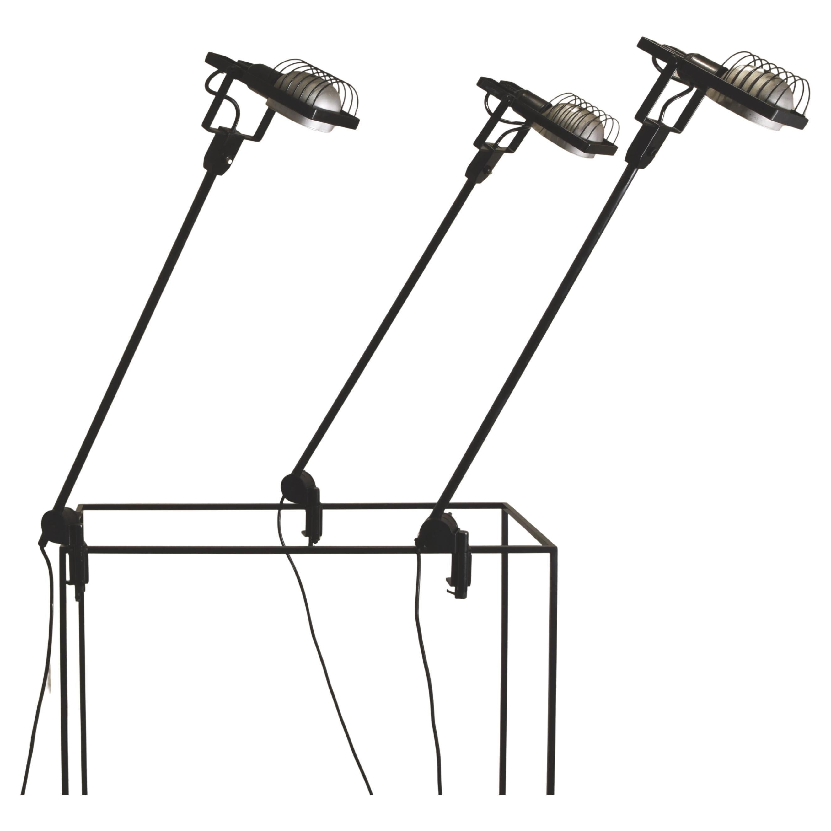 Artemide set of tree desk lamp Sintesi 1970s For Sale