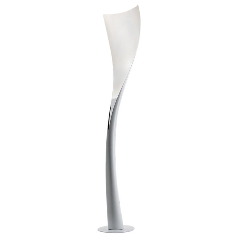 Artemide Solium Led Floor Lamp in White by Karim Rashid For Sale