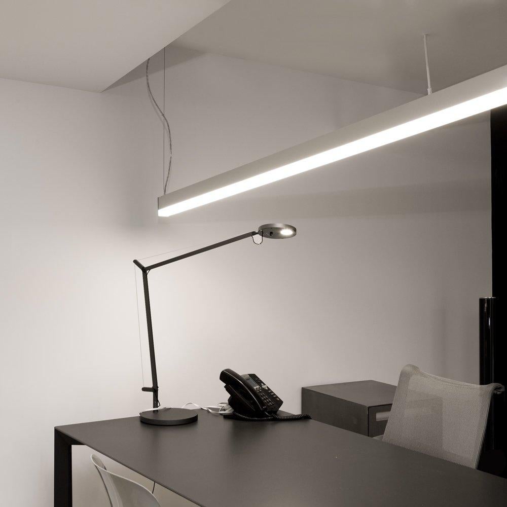 Canadian Artemide Suspended Square LEDBAR 96 w/ Direct & Indirect Light by NA Design For Sale
