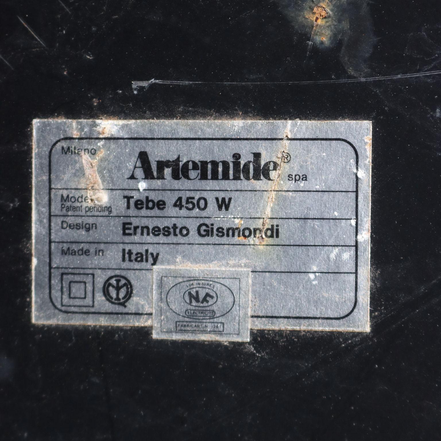 Artemide Tebe Lamp Aluminum Italy 1980s For Sale 5