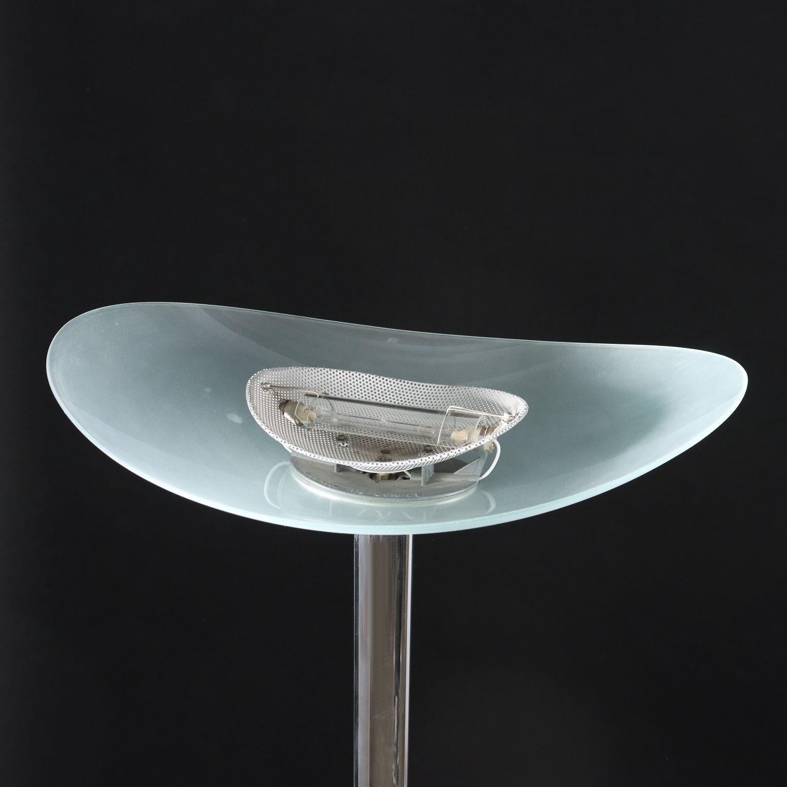 Fin du 20e siècle Artemide Lampe Tebe en aluminium Italie des années 1980 en vente