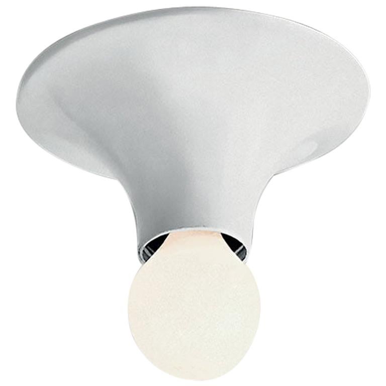 Artemide TETI Wall & Ceiling Light in White by Vico Magistretti For Sale