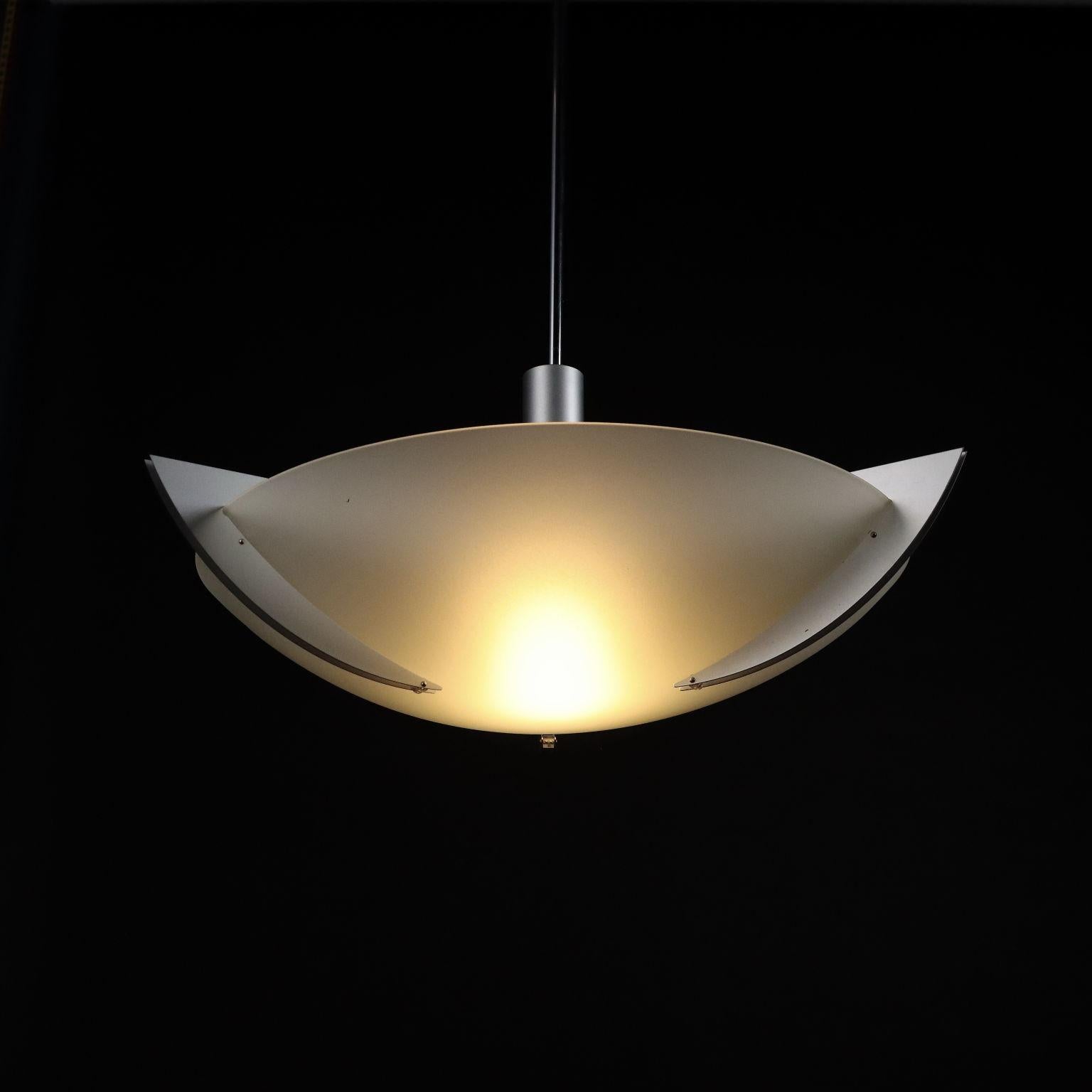 Policromo Artemide Timete 53 Lampada in metallo cromato, Italia, anni '90