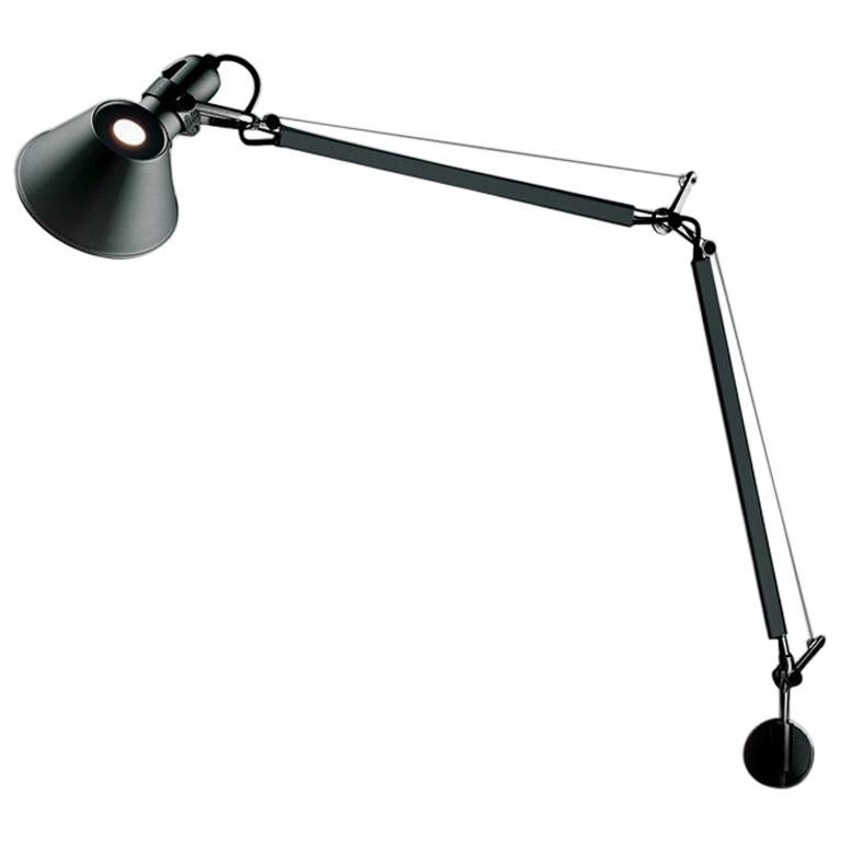 Artemide Tolomeo Classic Black Lamp by Michele De Lucchi & Giancarlo Fassina For Sale