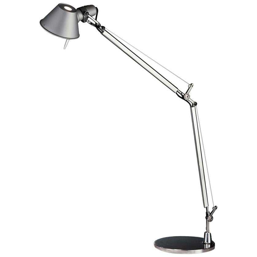 Artemide Tolomeo Classic LED Table Lamp with Base in Aluminum For Sale