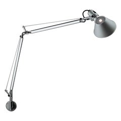 Artemide Tolomeo Classic Silver Lamp by Michele De Lucchi & Giancarlo Fassina