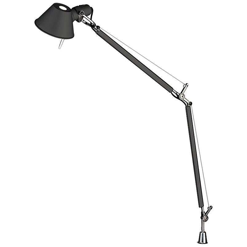 Artemide Tolomeo Classic Table Lamp with Inset Pivot in Black For Sale
