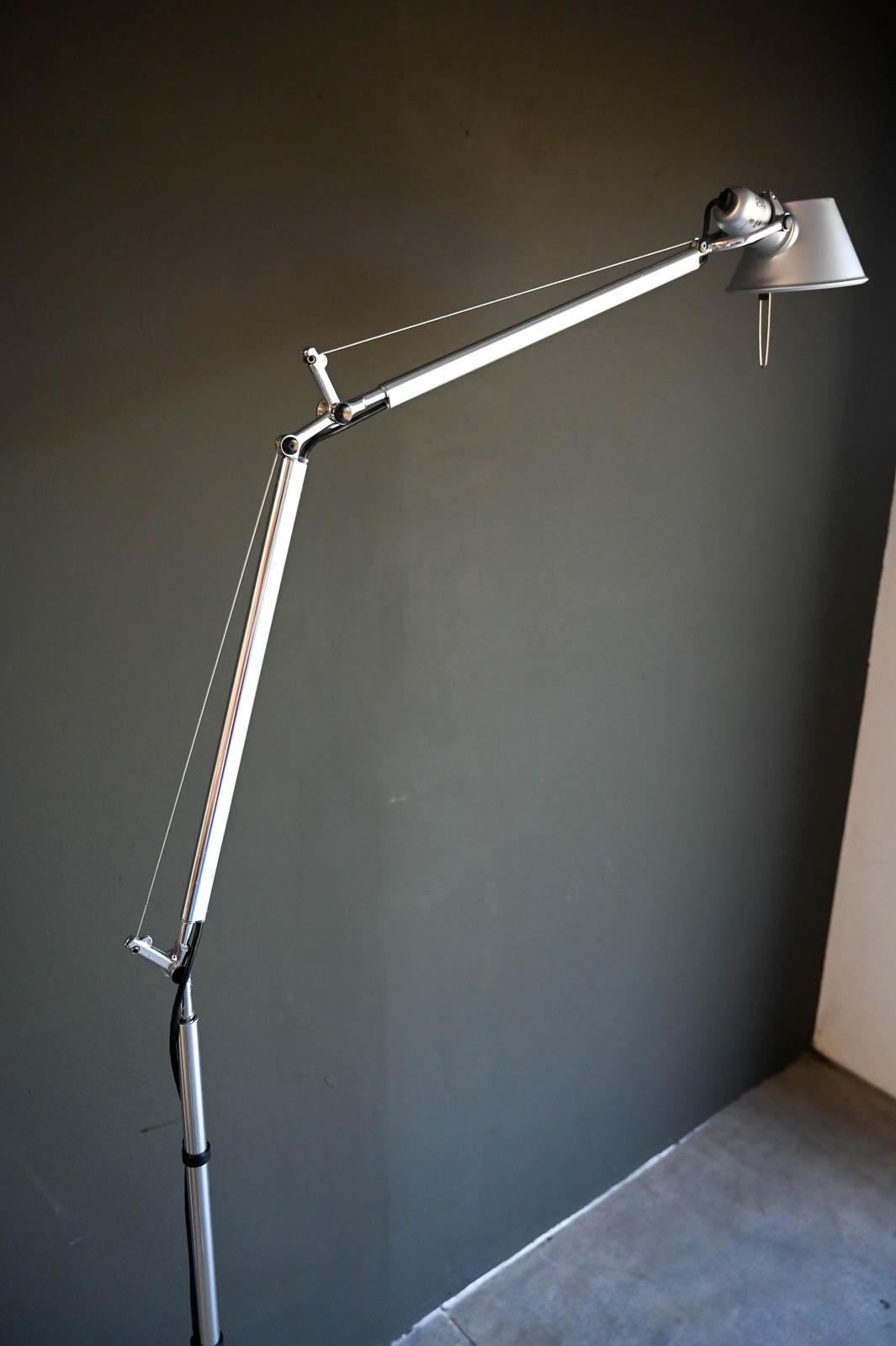 Contemporary Artemide Tolomeo Floor Lamp by Michele de Lucchi & Giancarlo Fassina For Sale