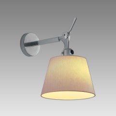 Artemide Tolomeo Large Wall Light with Round Parchment Shade