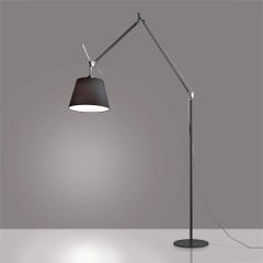 Artemide Tolomeo Mega LED Floor Lamp in all Black