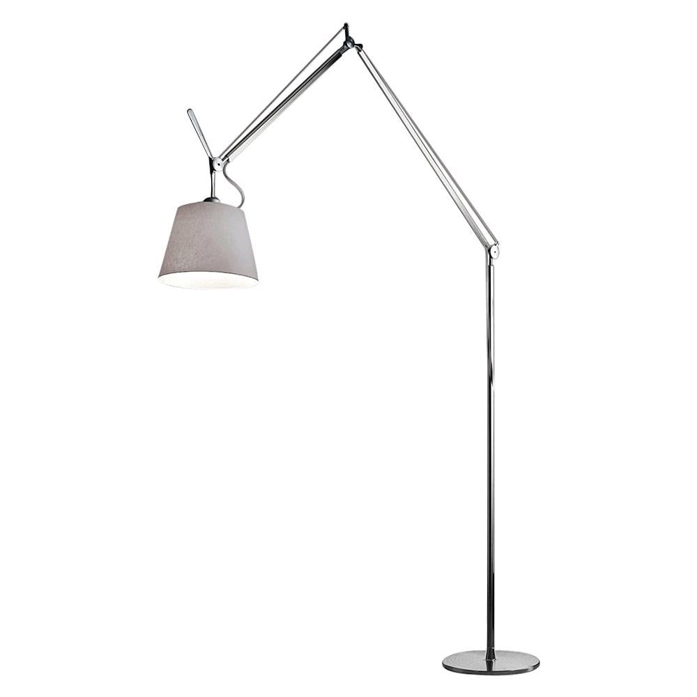Artemide Tolomeo Mega LED Floor Lamp with Silver Diffuser For Sale