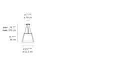 Artemide Tolomeo Mega Outdoor Suspension Lamp in White by De Lucchi, Fassina