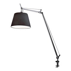 Artemide Tolomeo Mega Table Lamp with Black Diffuser and Clamp