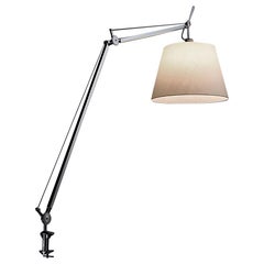 Artemide Tolomeo Mega Table Lamp with Parchment Diffuser and Clamp