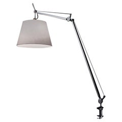 Artemide Tolomeo Mega Table Lamp with Silver Diffuser and Clamp