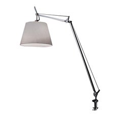 Artemide Tolomeo Mega Table Lamp with Silver Diffuser and Clamp