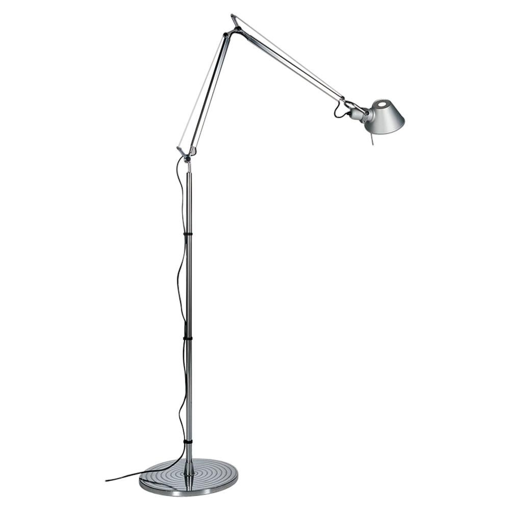 Artemide Tolomeo Micro Floor Lamp in Aluminum For Sale