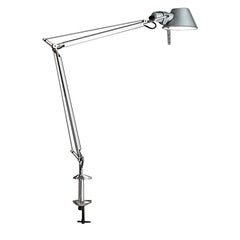 Artemide Tolomeo Midi LED Table Lamp in Aluminum with Clamp