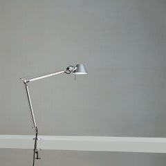Artemide Tolomeo Mini Table Lamp in Aluminum with Clamp