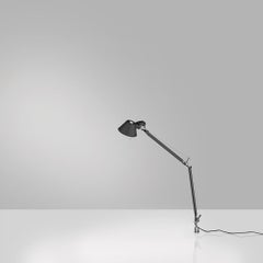 Artemide Tolomeo Mini-Tischlampe in Schwarz mit eingelassener schwarzer Leuchte, schwarz