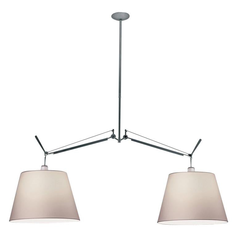 Artemide Tolomeo Parch Double Pendant Lamp