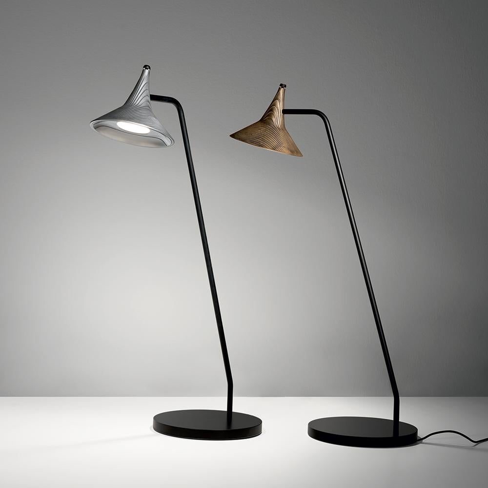 Artemide Unterlinden LED Table Lamp in Aluminum by Herzog & De Meuron In Excellent Condition For Sale In Hicksville, NY