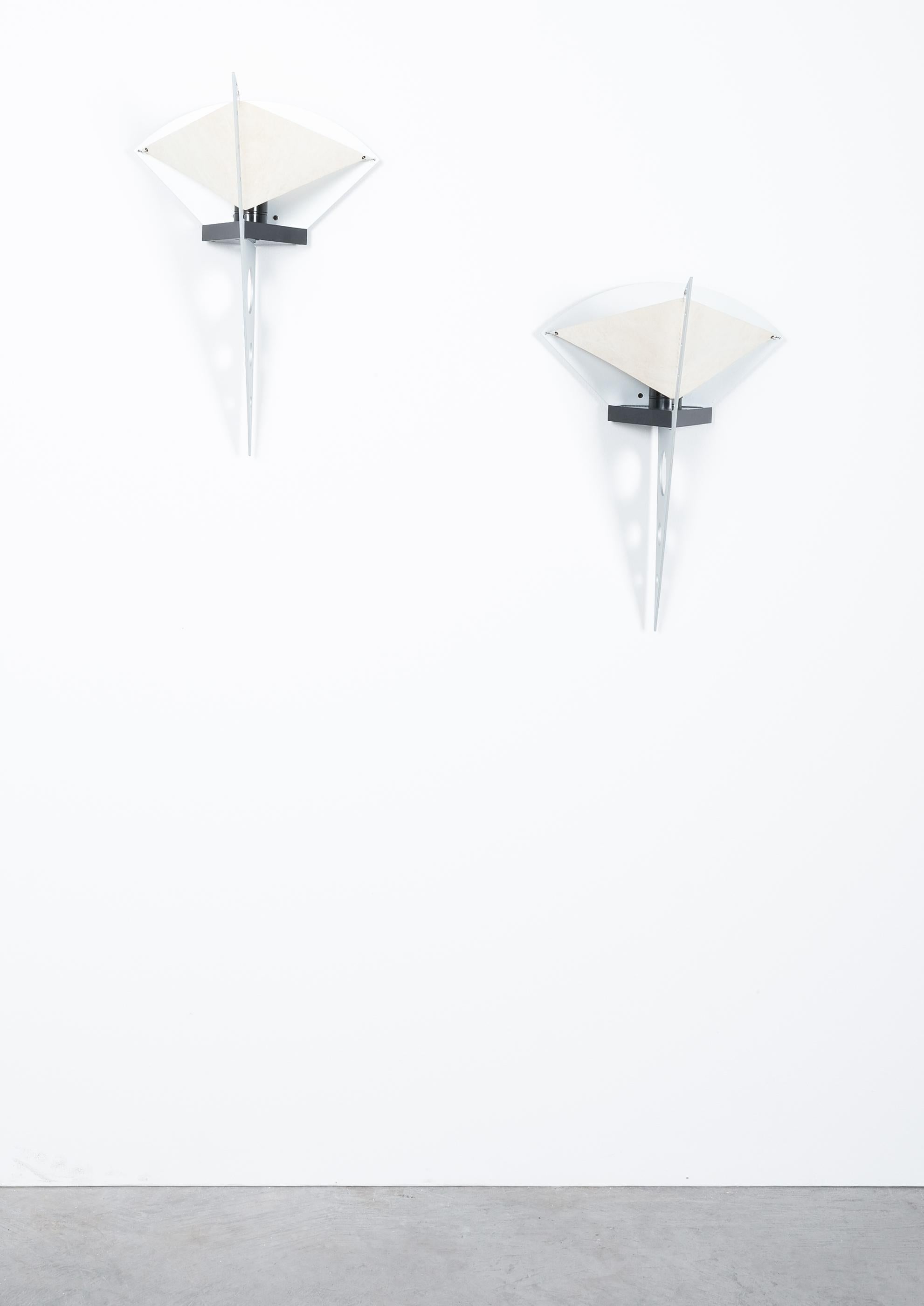 Artemide Wall Lights Steve Lombardi Filicudara Sconces, 1980 In Good Condition For Sale In Vienna, AT