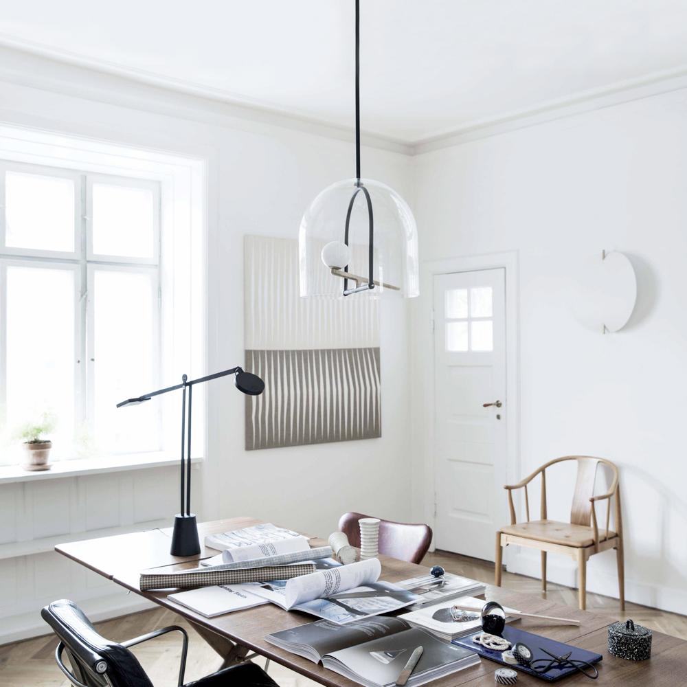 Moderne Lampe à suspension Artemide Yanzi noire par NERI&HU en vente