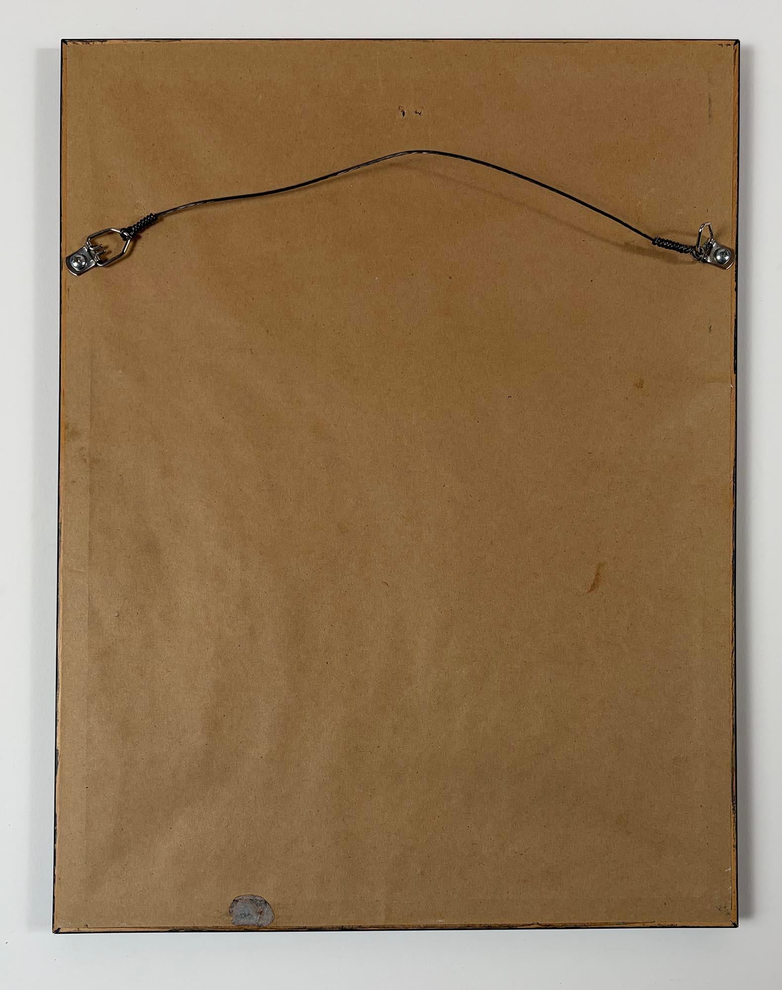 framed linocut El tiempo...llega (Time...Comes), by Artemio Rodriquez For Sale 1