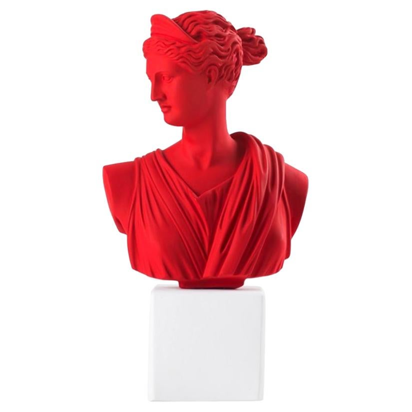 In Stock in Los Angeles, Artemis Bust Statue in Red XL