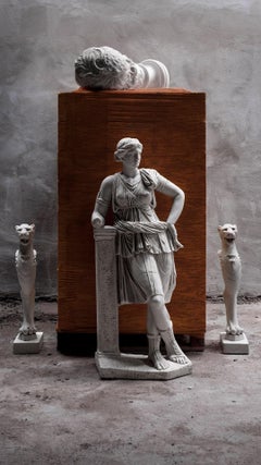 Statue of Artemis Mytilene 43" Roman, 4th BC, Museum Replica Cultured Marble