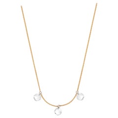 Artemis Necklace, Floating Rose Cut Diamond Necklace