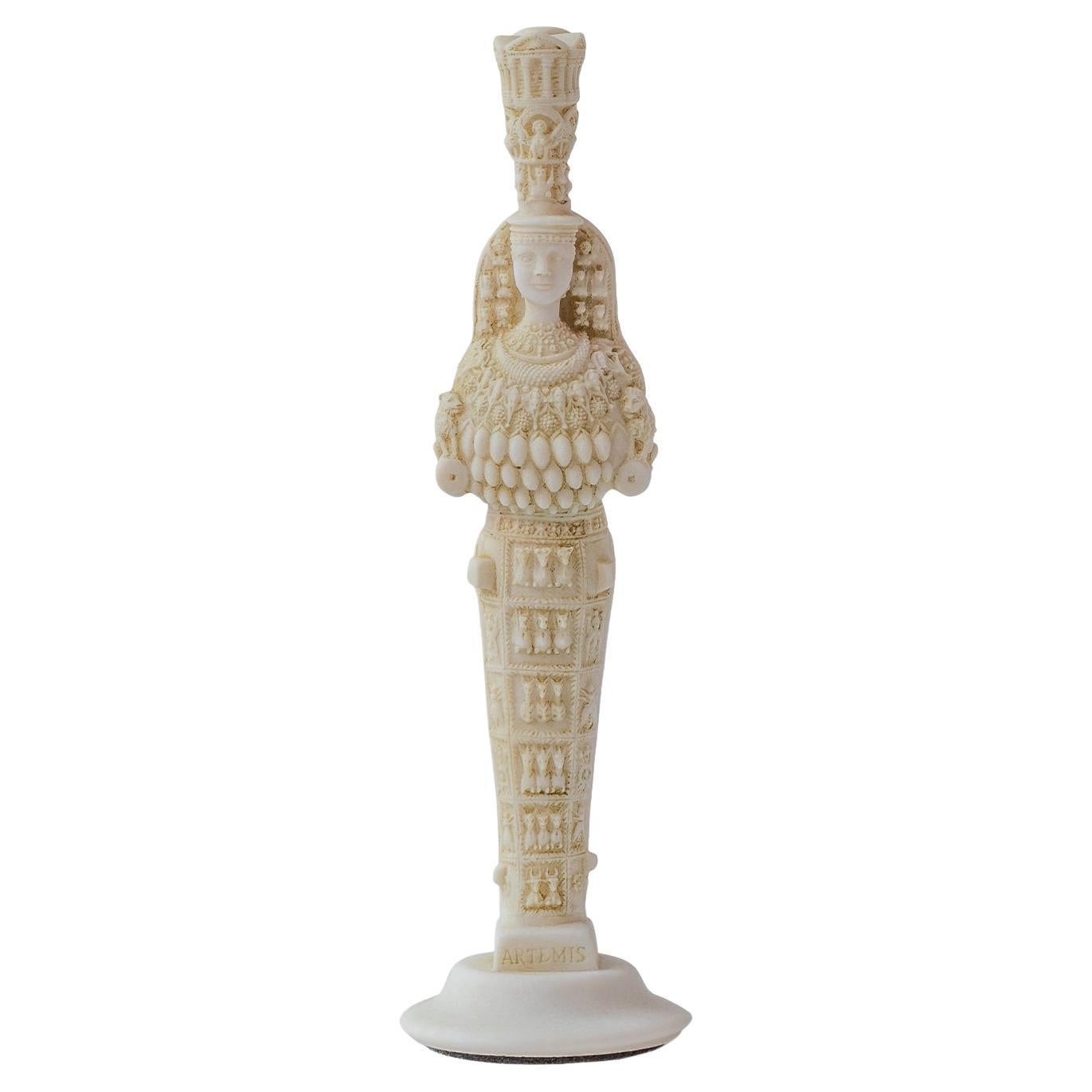 Statua di Artemis con polvere di marmo compressa 'Museo di Efeso' No:1, 9.5" (24 cm)