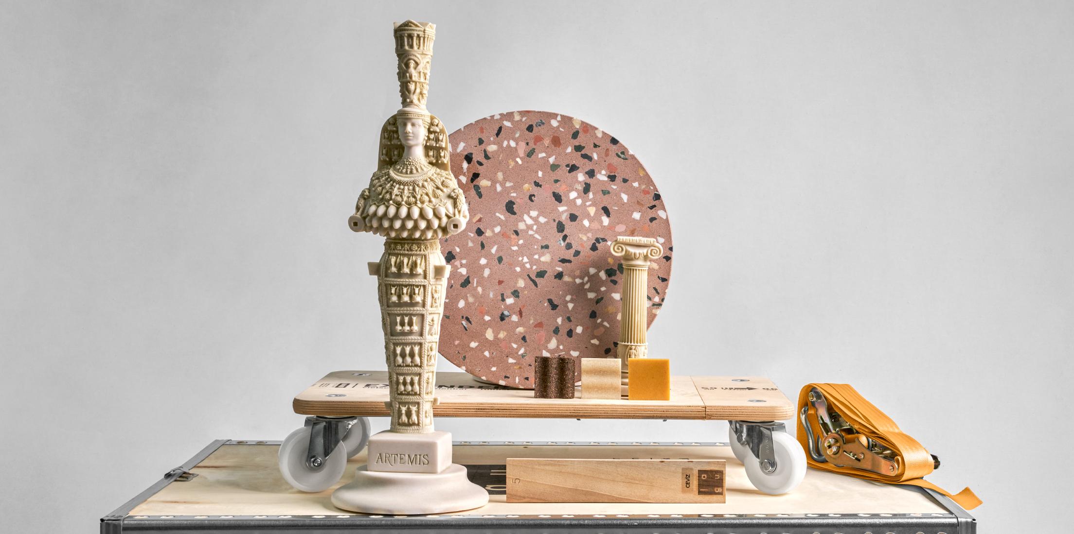 Statua di Artemis con polvere di marmo compressa 'Museo di Efeso' No:2 - 22