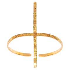 Artemisa Armlet in 14k Yellow Gold: Contemporary Ancient Egyptian Elegance